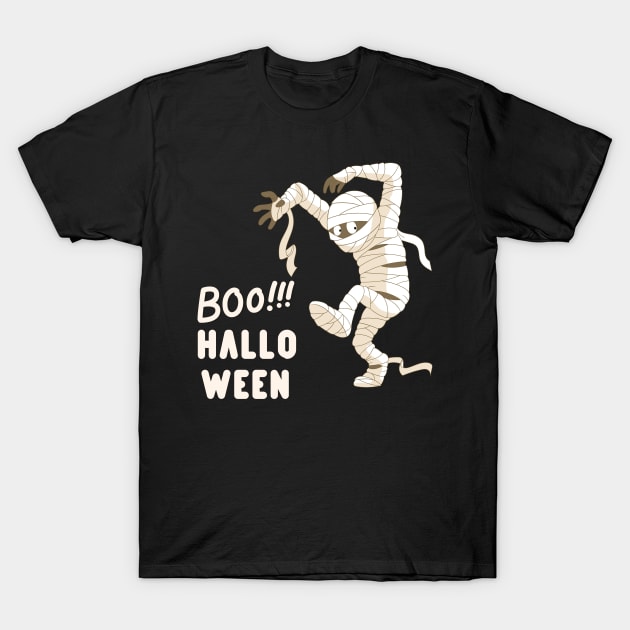 Halloween Scary mummy T-Shirt by O.M design